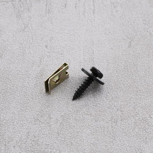 Clips de base en métal et vis avec coussinets durables pour Série 3 E36 - 7