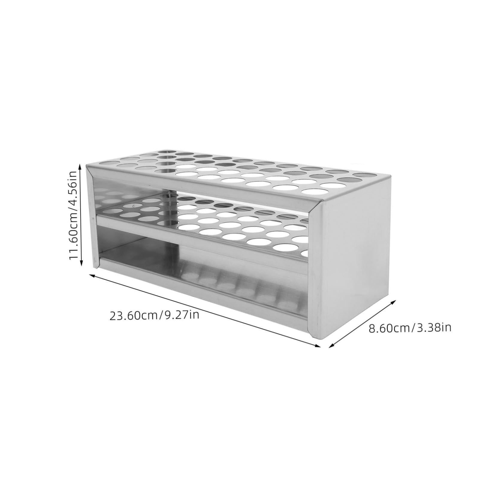 SOLUSTRE 5pezzi Per Provetta Inossidabile Organizzatore Per Resistente Temperature Per Esperimenti e Conservazione