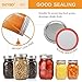 100-Count, WIDE Mouth Canning Lids for Ball, Kerr Jars - Split-Type Metal Mason Jar Lids for Canning - Food Grade Material, 100% Fit & Airtight for Wide Mouth Jars (86mm)