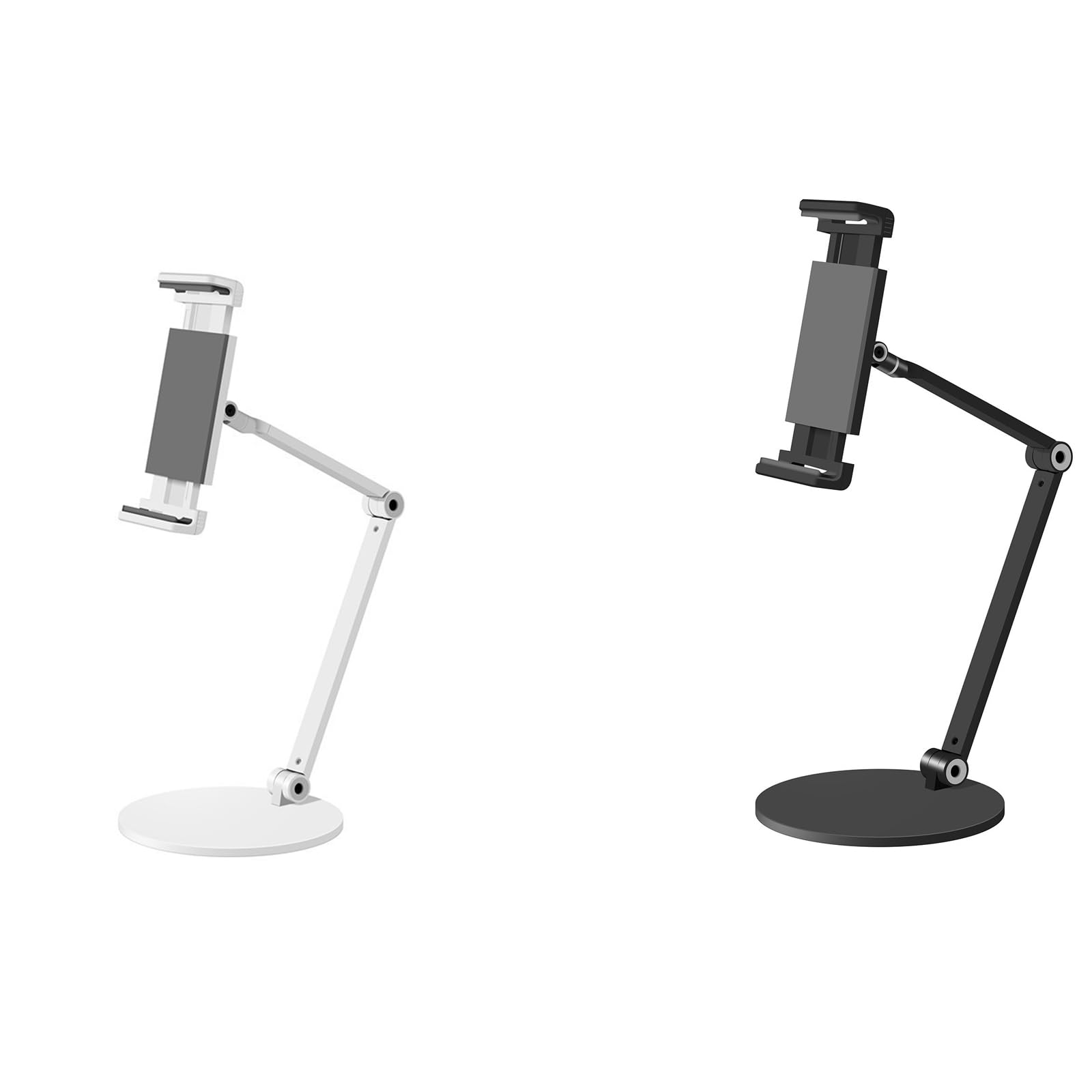 Aluminium-Tablet-Ständer mit 360-Grad-Rotation, rutschfeste Basis für 11,9 - 32,9 cm (4,7–12,9 Zoll) Geräte, Desktop-Tablet-Ständer