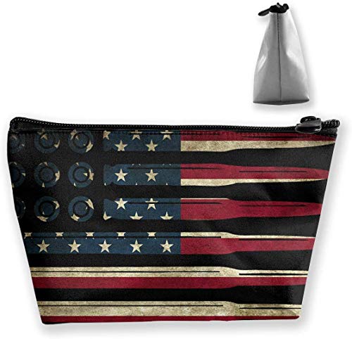 Preisvergleich Produktbild Munition Kulturbeutel, Motiv: USA-Flagge, tragbar