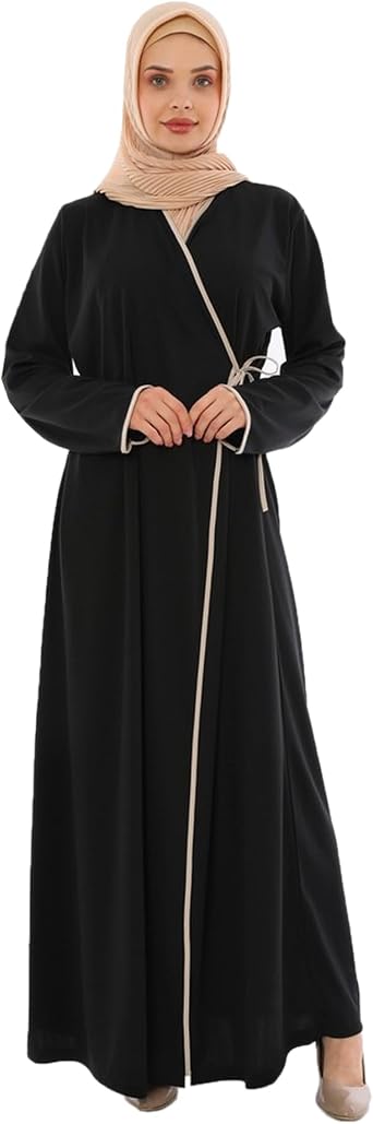 MILABELLA 100% Cotton Prayer Clothes Muslim Dresses for Women, Abaya Dress for Women, Side tie Prayer Dress Robe