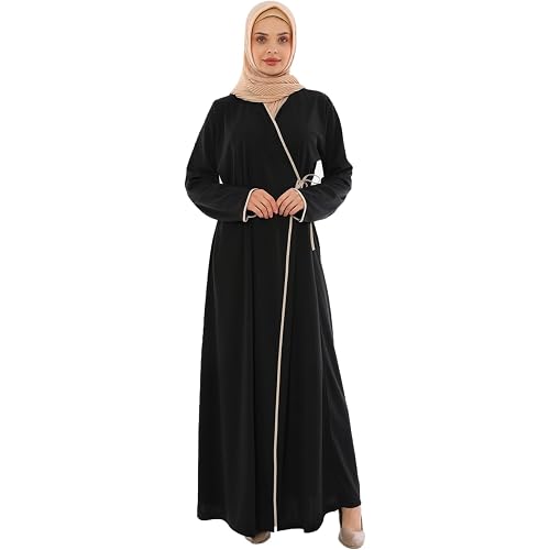 MILABELLA 100% Cotton Prayer Clothes Muslim Dresses for Women, Abaya Dress for Women, Side tie Prayer Dress Robe