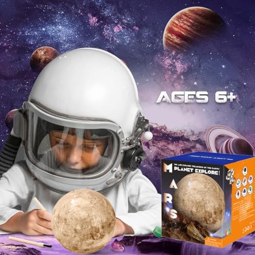Image of Oligitdi Rocks and Minerals Education Set Archaeological Toys Excavation Toys Archaeological DIY Assembly Model for Children (Mars)