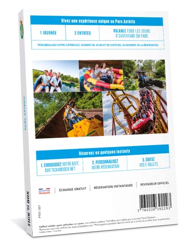 Tick'nBox Asterix Park Cadeauset – vermeldingen 1 dag voor 2 personen geldig alle openingsdagen van het park – ervaar… - Image 3