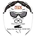 WYND Blocker Large Motorcycle Riding Glasses Extreme Sports Wrap Sunglasses, White, Smoke