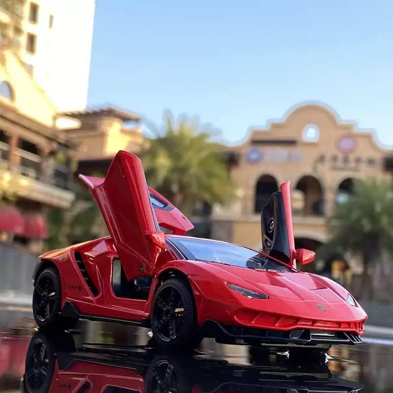 Image of 1:24 Scale Big Lamborghini Centenario Lp 770 Toy Car | Metal Pullback Diecast Car for Kids with Openable Doors, Sound, Light Effects Toy for Car (Color As Per Available), Orange
