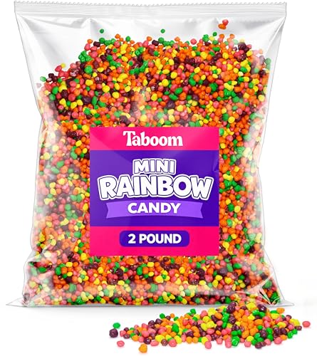 Easter Rainbow Crunch Candy Bits - 2lb Fruity Ice Cream Sprinkles & Dessert Topping - Bright Pastel Candy Bits for Sundaes, Cupcakes & Spring Treats