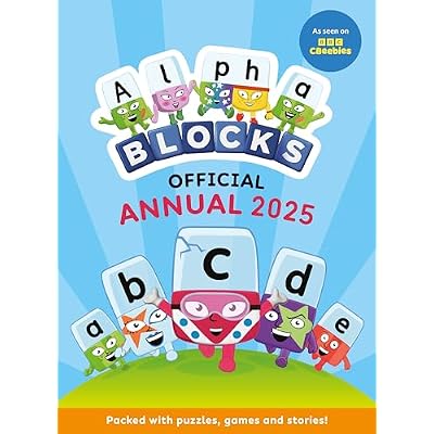Alphablocks Annual 2025 Kids Activity Book, Puzzles & Games for Preschool Ages 3-6 Years