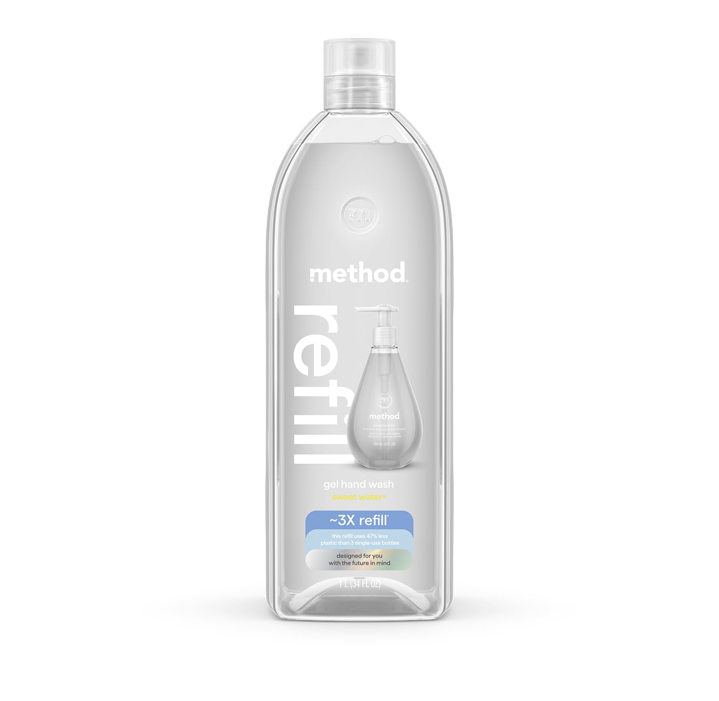 Method Sweet Water Hand Wash Refill - Eco-Friendly Soap -1 Method Sweet Water Hand Wash Refill - Eco-Friendly Soap -1