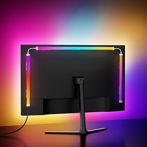 Hnlife Skydimo 27 Zoll ARGB LED Monitor Hintergrundbeleuchtung, PC Backlight mit Bildschirm- & Musik-Sync, dynamisches Ambient Light, USB betrieben, Software-Steuerung für Gaming & Büro