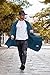 COOFANDY Mens Plus Size Lightweight Cardigan Fashion Long Cardigan Drape Open Front Asymmetrical Hem Side Pockets Navy