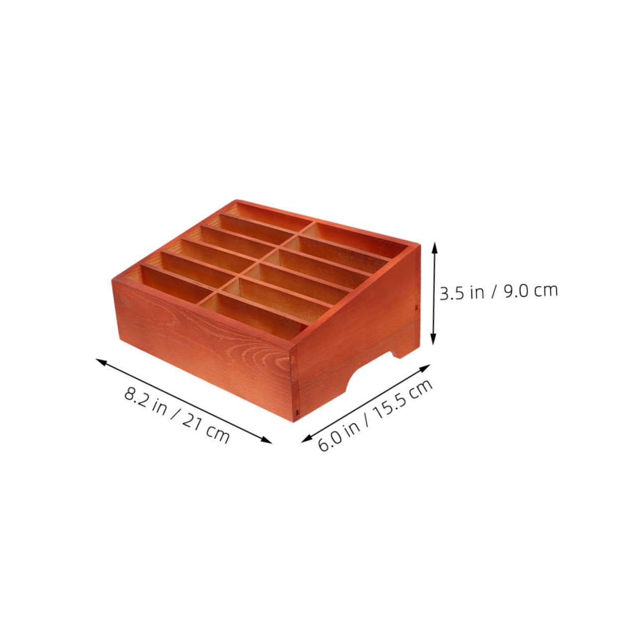 Holz Handy Aufbewahrungsbox 2 Stück-pack mit 12 Fächern