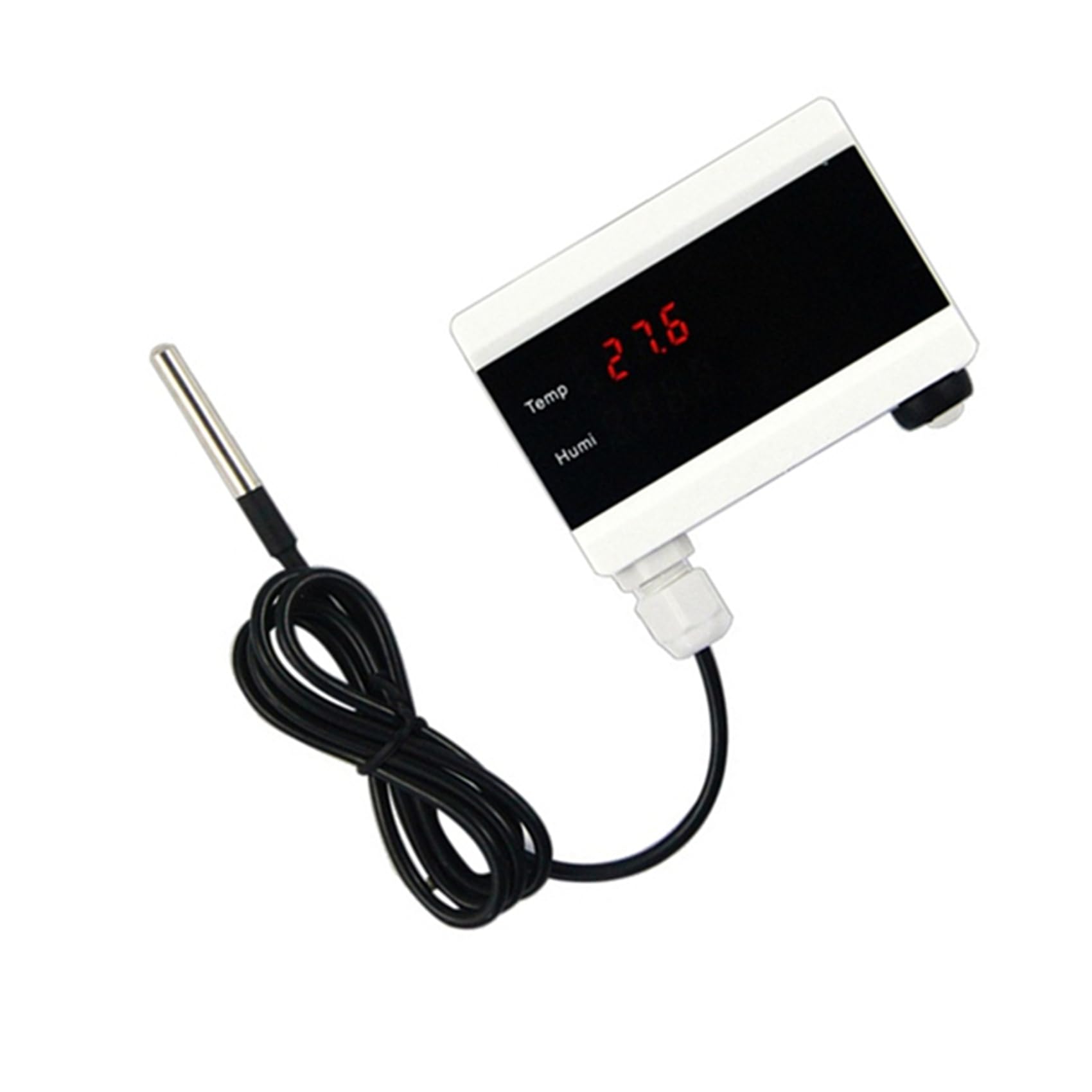 5X WiFi-Temperatursensor Tuya-Thermometer-Detektor Digitalanzeige Home Smart Life App Alarm Gefrierschrank Wasseralarm EU-Stecker