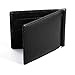 Produktbild Ultra-schlanke Leder Herren Brieftasche, Faux Rindsleder, Falten Brieftasche mit 6 Kreditkartenfächern, Note Clip, Münztasche (Schwarz)