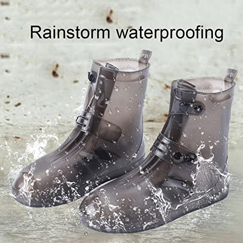 Couvre-chaussure imperméable et antidérapante pour la pluie en silicone - 5