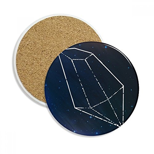 Coaster en céramique Bleu Star Universe DIYthinker