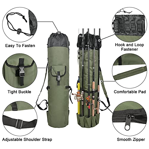 Canvas Pole Storage Bag and Tackle Gear Organizer (under $50)
