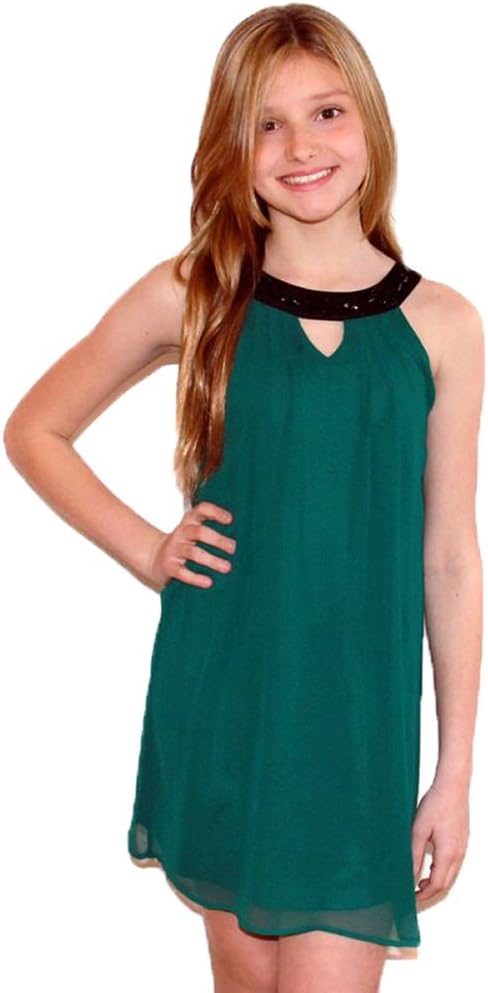 Sally Miller Big Girls Emma Dress sz 8, Emerald Green