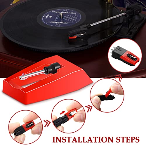2Pcs Record Player Needles Replacement, Ceramic Record Needle Stylus Needle for Turntable - Image 4
