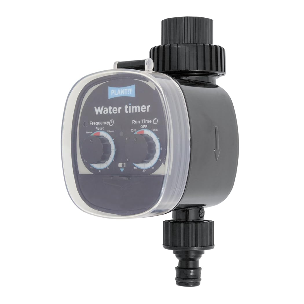 PLANT IT Minuterie d'arrosage - Comprend un filtre en ligne et diverses options de connexion - Fonctionne avec l'alimentation par gravité et la pression du réseau d'eau