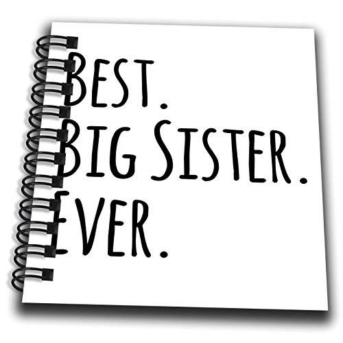 Mini bloc-notes 3dRose DB 151535 Best Big Sister Ever 4x10,2cm