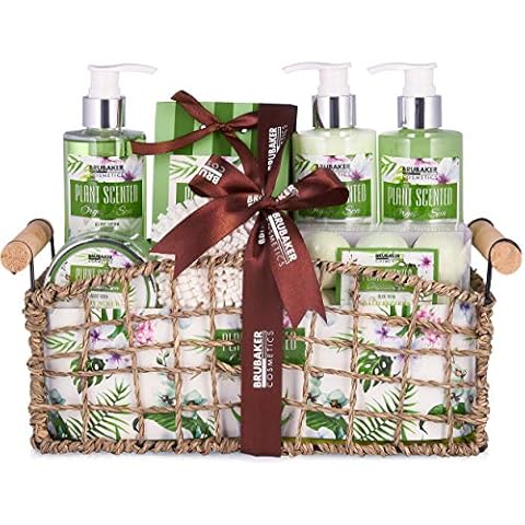 BRUBAKER Aloe Vera 13-Piece Bath Set Cover