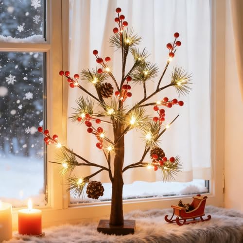 Weihnachtsdeko Lichterbaum,LED Baum Lichter,Glowing Tree with...