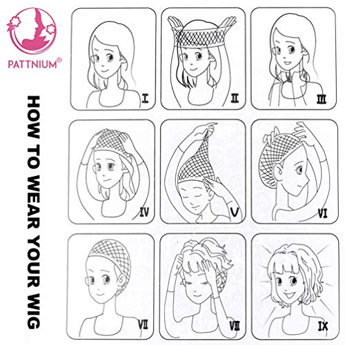 Image of PATTNIUM Kids Blue Wig Child Blue Bob Wig Short Blue Wig for Girls Colored Wigs Dark Blue Bob Wig Cosplay Party Synthetic Rose Net Daily Wear Wig(Dark Blue)