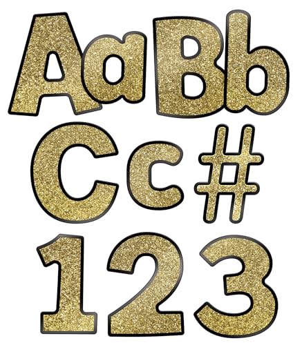 Carson Dellosa 219 Piece 4 Inch Gold Glitter Bulletin...