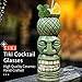 Tiki Glasses for Cocktails Mugs Set of 4 Ceramic Party Cups Bar Decor Creative Large Hawaiian Drinking Bar Decorations Vintage Tropical Drinkware Barware 4 Packs