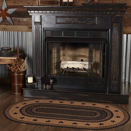 Tapete ovalado Farmhouse de yute 36x60 pulg