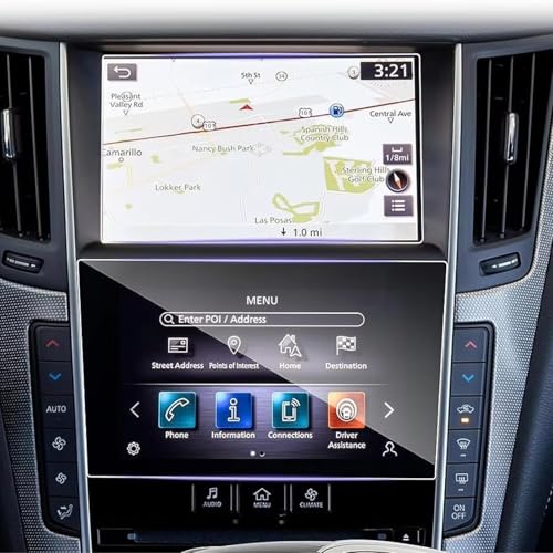 Verre trempé haut de gamme pour Infiniti QX50 Q60 QX80 : film écran LCD de voiture