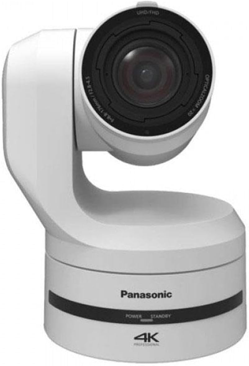 Panasonic AW-UE150 4K UHD PTZ Camera, 20x Optical Zoom, 3840x2160, PoE, (White)