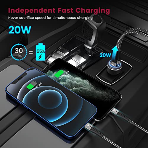 Velogk VL-CC02-2 Iphone 13 14 12 Fast Charger Kit, Velogk 20W Usb C Pd Wall/Car Charger Adapter thumb #2