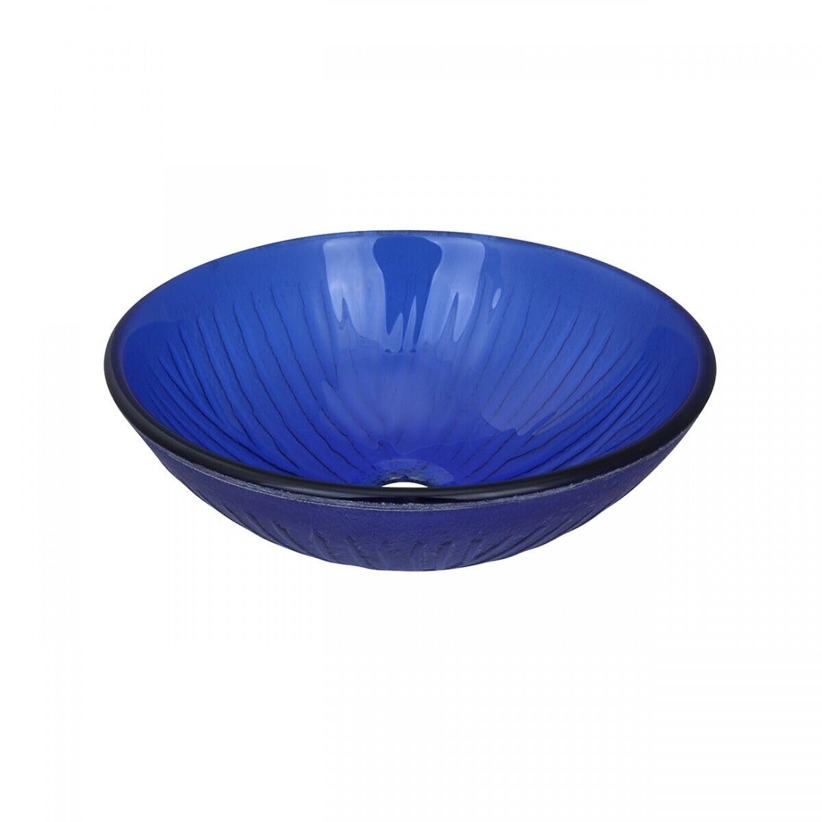 Lavabo en verre trempé bleu chicstyleme pour une salle de bain relaxante