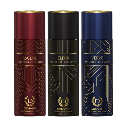 Image of Denver Gentlemen Collection Verve, Elixir & Ascend 200 ml (Pack of 3)