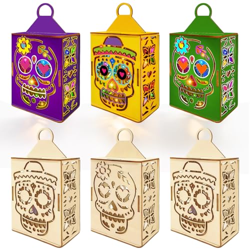 Cinrobiye 6 Set Day of The Dead Craft Kits DIY