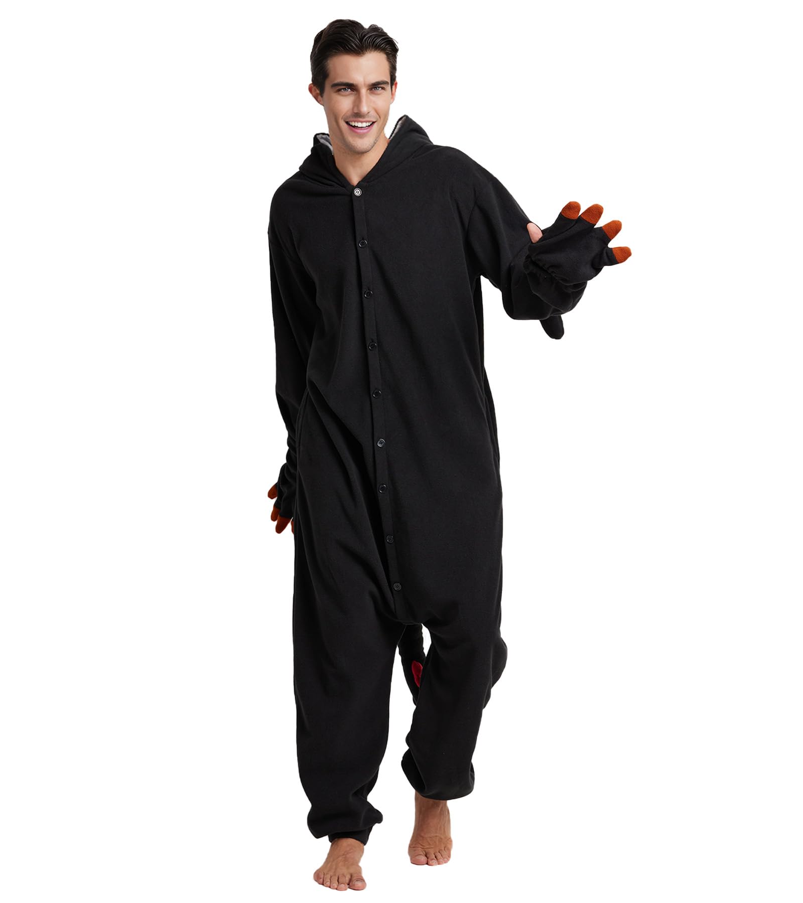 Guturris Unisex Adultos Pijama de Dragón Onesie Animal Disfraz de Halloween Fiesta Cosplay Mono Anime Disfraz de Carnaval