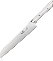 Vista 1 de Cangshan HELENA Series 502100 Cuchillo de pan forjado de acero alemán de 8 pulgadas (blanco)