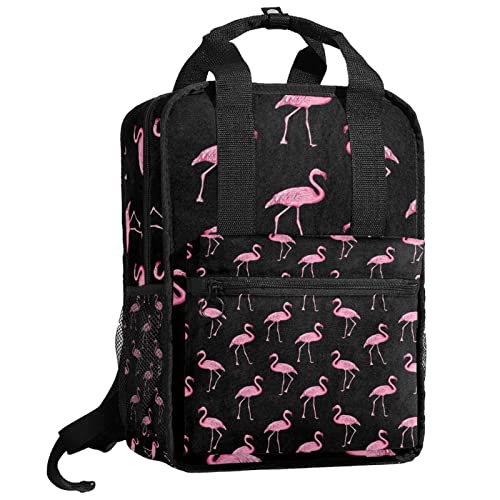 Sac à dos rétro notes de musique noir et blanc avec bretelles réglables pour garçon