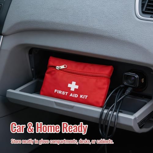 11pcs, Red Cross, Handbag, First Aid Kit,Portable - 4
