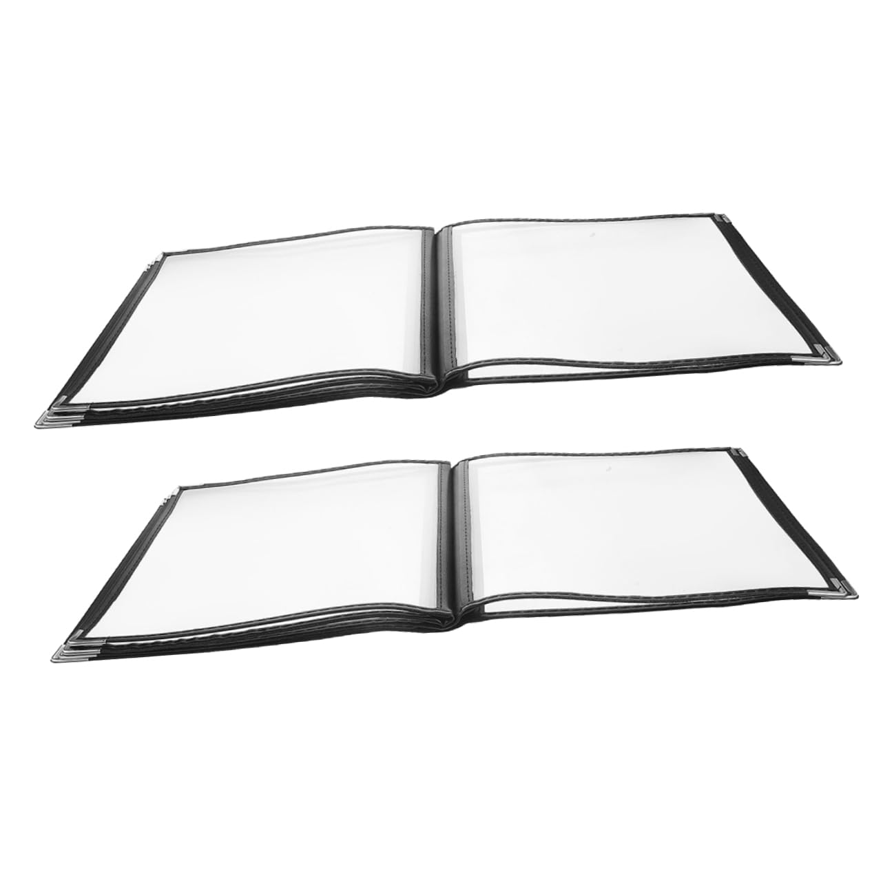 Copertine per Menu 2 Pezzi in Pvc Resistenti Usura 6 Pagine 12 Visualizzazioni per Hotel e Locali