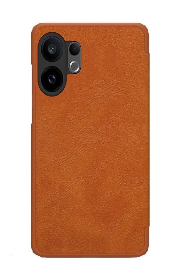 Image of WHITBULL Royal Leather Magnetic Flip case for vivo X200 FE 5G (Brown)