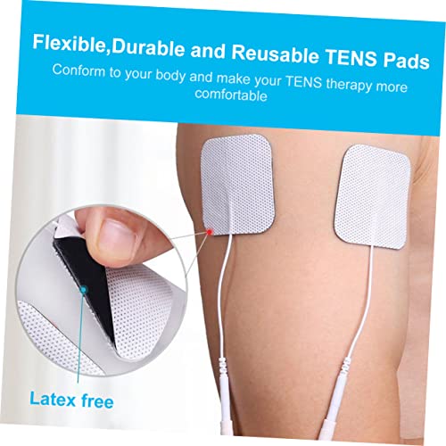 Patch électrode non-tissé Ipetboom plaques de massage en silicone blanc - 3