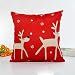 Pillow Cases ,IEason Clearance Sale! Christmas Lovely Pillow Case Sofa Waist Throw Cushion Cover Home Decor (Red)