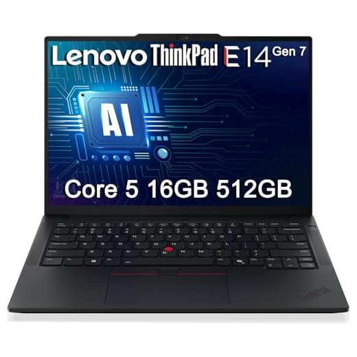 Lenovo ThinkPad E14 Gen 6 Business AI PC Laptop (14" FHD+ Anti-Glare, Intel 12-Core Ultra 5 125U (> i7-1355U), 16GB DDR5 RAM, 512GB SSD) Backlit, Fingerprint, 1080p Webcam, Thunderbolt 4, Win 11 Pro
