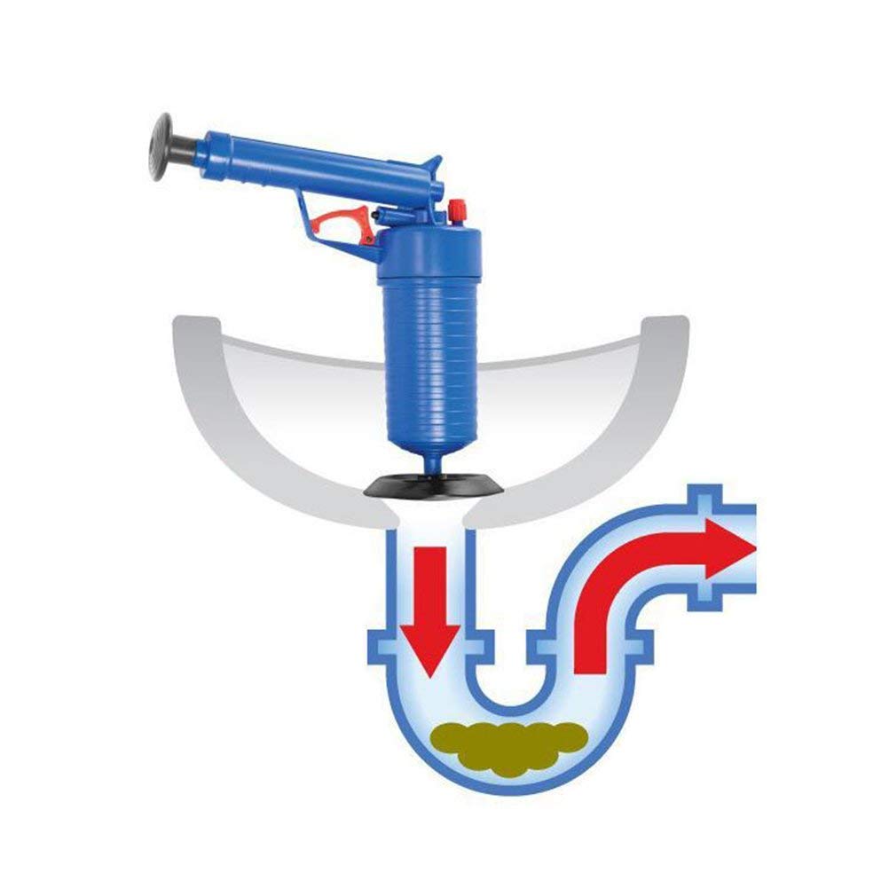 Divik Manual Air Power Pump Drain Blaster Gun High-Pressure Powerful Plunger Pipe Clog Dredger Remover Toilets Sink Bath Kitchen Clean 4