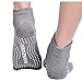 LORYLOLY 4 Paires Chaussettes de Yoga Antidérapantes Homme Femme, Tailles EU39-44, Le Coton Respirant, pour Yoga, Barre, Ballet, Fitness, Pilates, Danse, Gymnastique, Trampoline