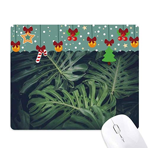 Alfombrilla de ratón con motivos de hojas verdes, el regalo de Navidad perfecto para la oficina
